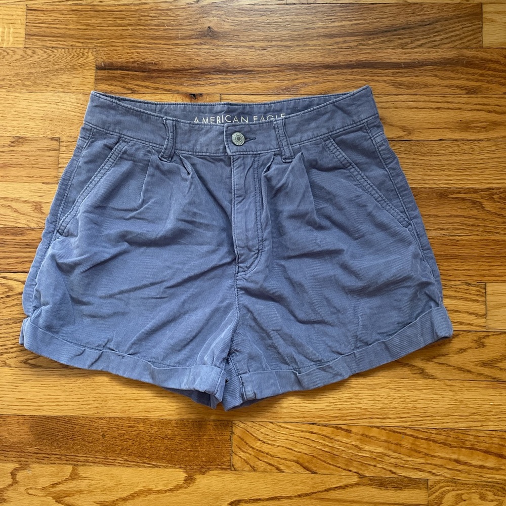 American Eagle purple/dark periwinkle mom shorts, size 2
